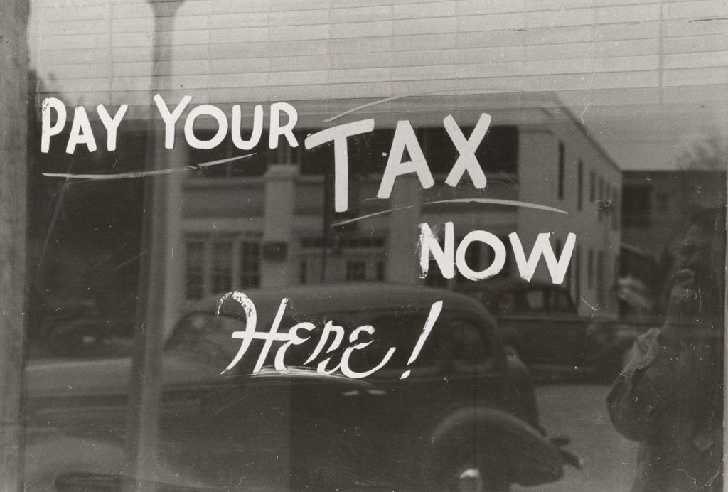 Pay your taxes by cheque?